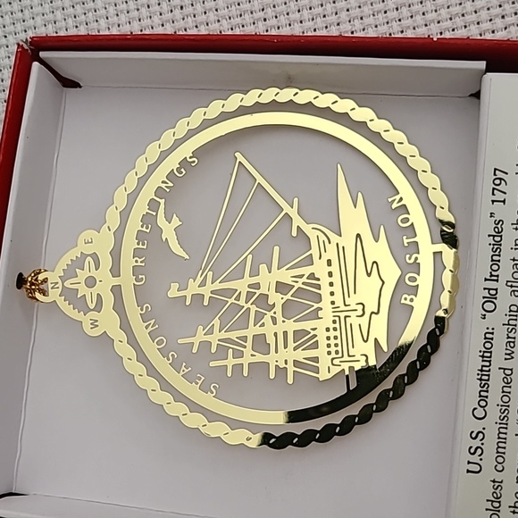 U.S.S. Constitution Brass Ornament - Picture 6 of 12